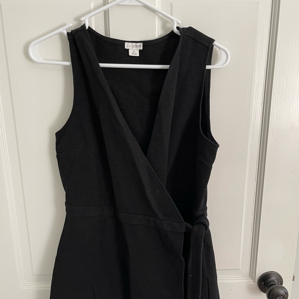 JCrew Black wrap dress